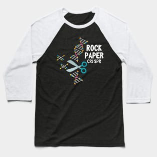 Rock Paper Chrispr Scissors Scientist Biologist Medicine Gift Baseball T-Shirt